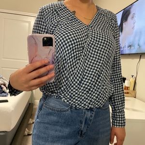 plaid blouse